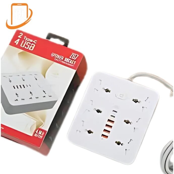 ⁦مشترك كهربائي متعدد الوظائف 4USB / 2Type-c⁩ - الصورة ⁦3⁩