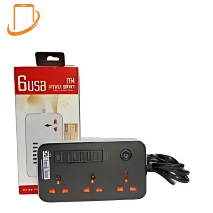 ⁦مشترك كهربائي ذكي ب 6 منافذ USB⁩ - الصورة ⁦3⁩
