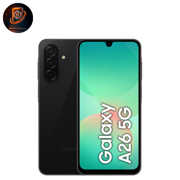 موبايل سامسونج جالاكسي A26 5G دوال سيم – ذاكرة 256GB، رام 8GB – لون أسود – نسخة الشرق الأوسط