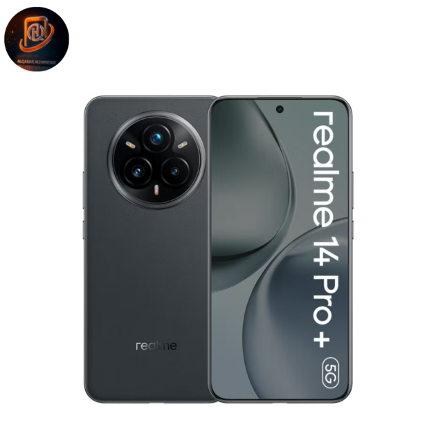 هاتف ريلمي 14 Pro+  الذكي - نسخة الشرق الأوسط | سعة 512GB، رام 12GB | لون رمادي سويدي (Suede Grey) | يدعم 5G وشريحتين