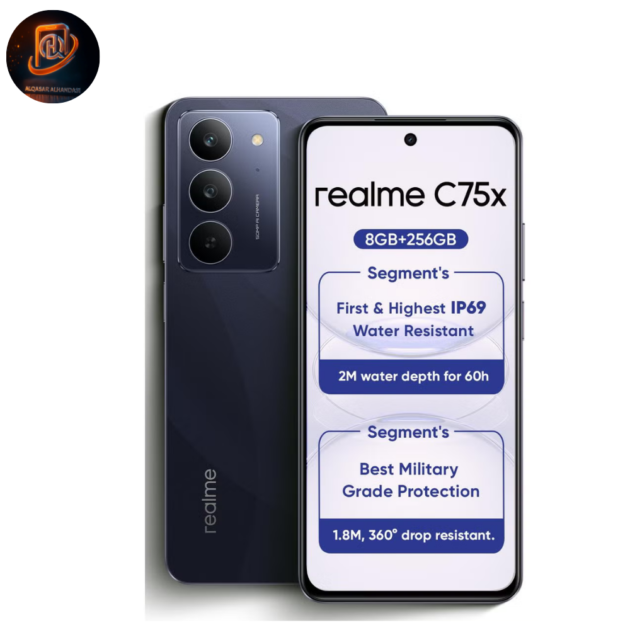 هاتف C75X إصدار الشرق الأوسط | سعة 256GB ورام 8GB | لون أزرق محيطي (Oceanic Blue) | ثنائي الشريحة 4G
