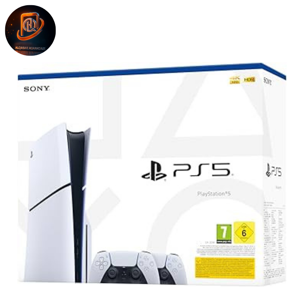 جهاز بلايستيشن 5 سليم إصدار الأقراص (Disc Edition) – مع ذراعي تحكم DualSense لاسلكي – باك مزدوج – إصدار رسمي