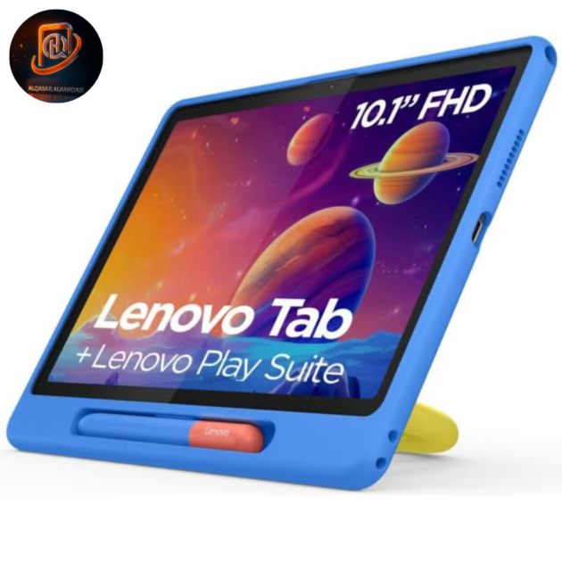 تاب للأطفال مع غلاف حماية وقلم – شاشة 10.1 بوصة WUXGA تعمل باللمس مضادة للبصمات – معالج MediaTek Helio G85 – 4 جيجابايت رام، 128 جيجابايت تخزين – أندرويد 14 – رمادي لونا