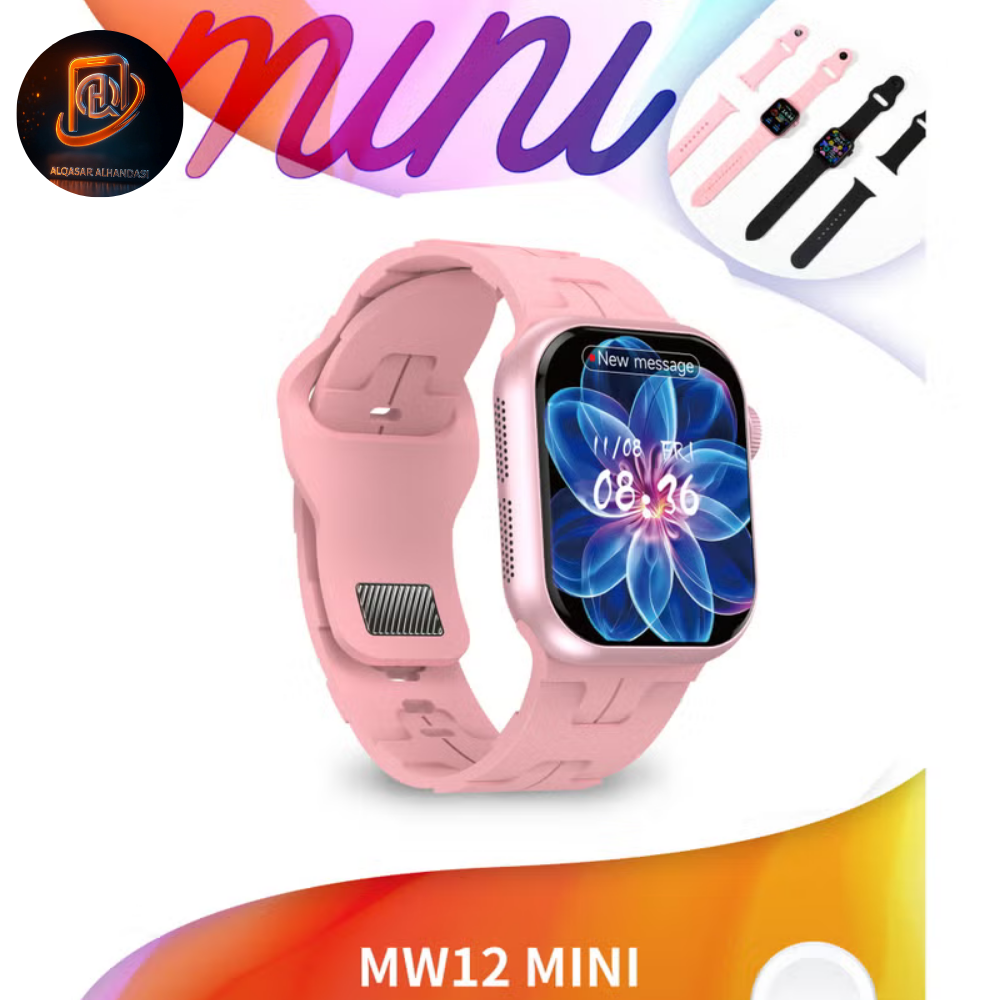 ⌚ ساعة Modio MW12 Mini الذكية – 36 مم – شحن لاسلكي – شاشة لمس كاملة - الصورة 2