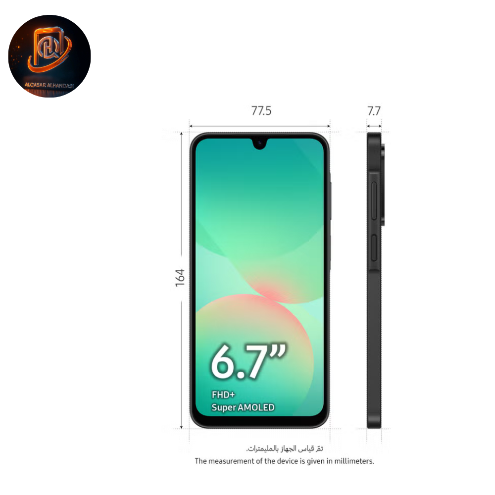 موبايل سامسونج جالاكسي A26 5G دوال سيم – ذاكرة 256GB، رام 8GB – لون أسود – نسخة الشرق الأوسط - الصورة 2