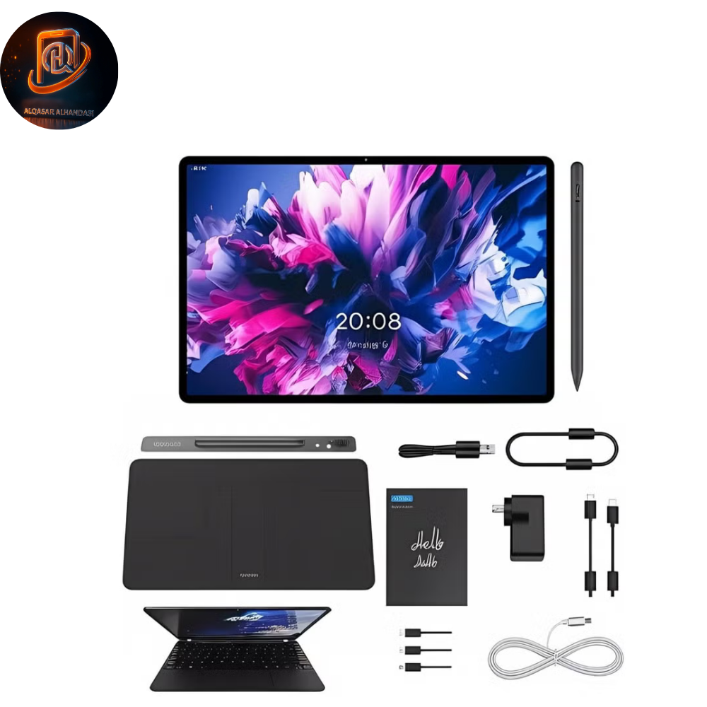 تاب 17 – جهاز لوحي أندرويد بشاشة 11 بوصة – 8 جيجابايت رام، 512 جيجابايت تخزين – واي فاي 5G – بطارية 8000 مللي أمبير – مع غلاف لوحة مفاتيح وقلم – أسود - الصورة 3